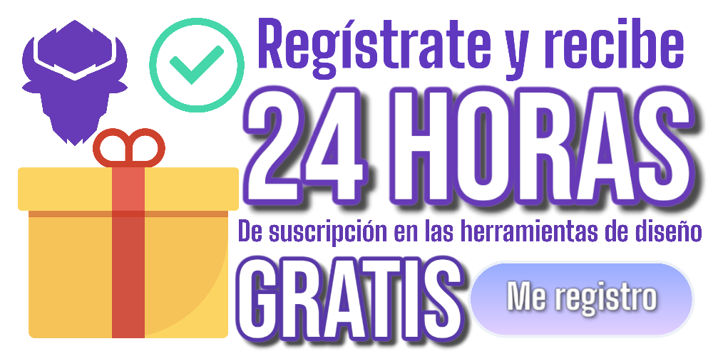 Registrate en smallbisons.com y recibe una suscripción de las herramientas de diseño GRATIS por 24 horas.