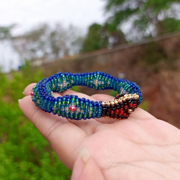 Mazo Elástico de Yemayá Mayelewo 💙y Elegguá ❤️🖤