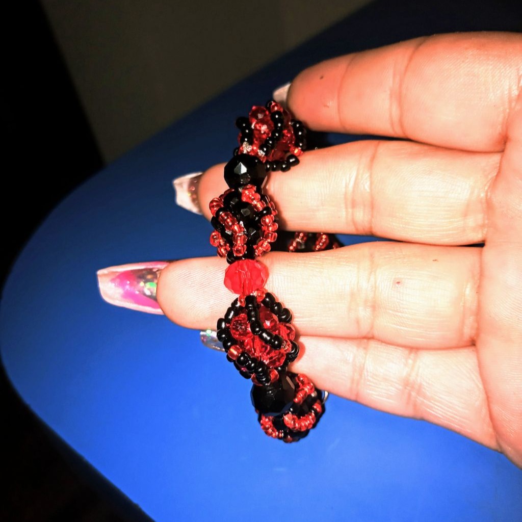Ilde de nacimiento de Eleggua para bebe con cristales y cuentas
