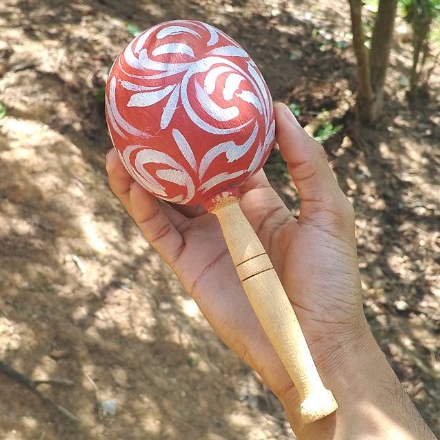 Maraca de shango, decorada para tus Orishas