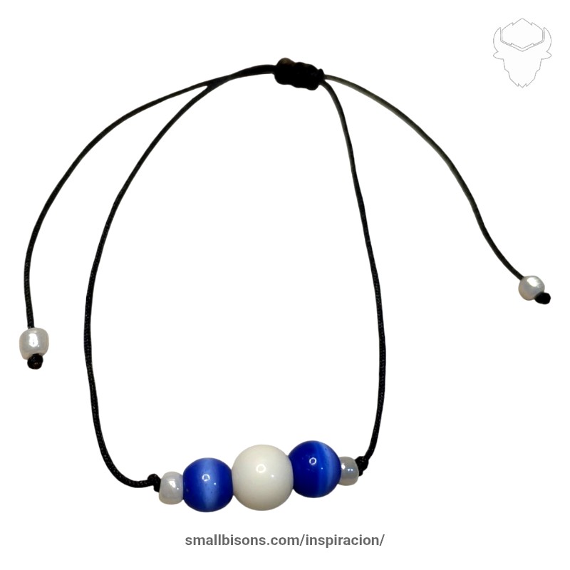 Pulsera en acrílicos tejida