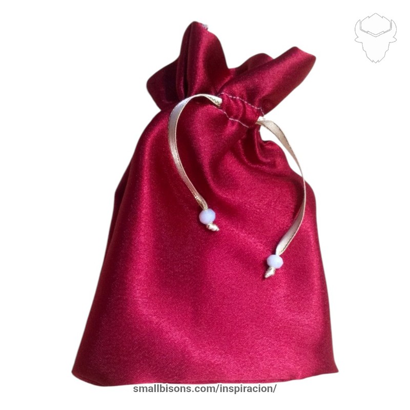 Bolsa de tela, para guardar accesorios como caracoles, bisutería, etc